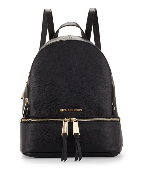 michael michael kors rhea zip leather backpack|Michael Kors rhea backpack.